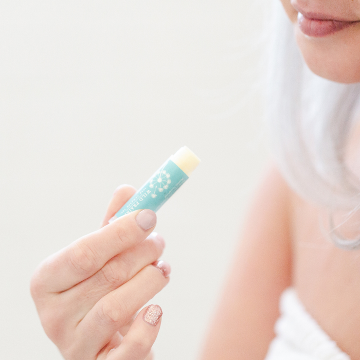 Wild Prairie Soap Company natural lip balms made with beeswax and botanical oils