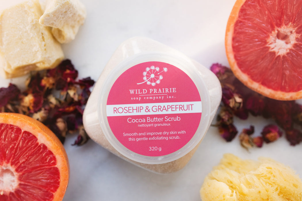 Rosehip & Grapefruit Cocoa Butter Scrub